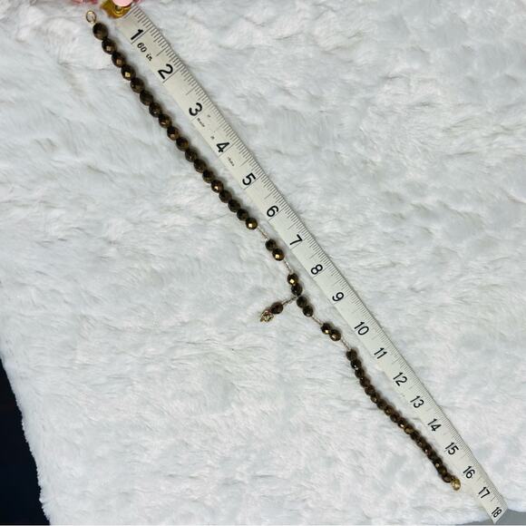 Vintage Beaded Necklace with Crystals - Picture 9 of 11